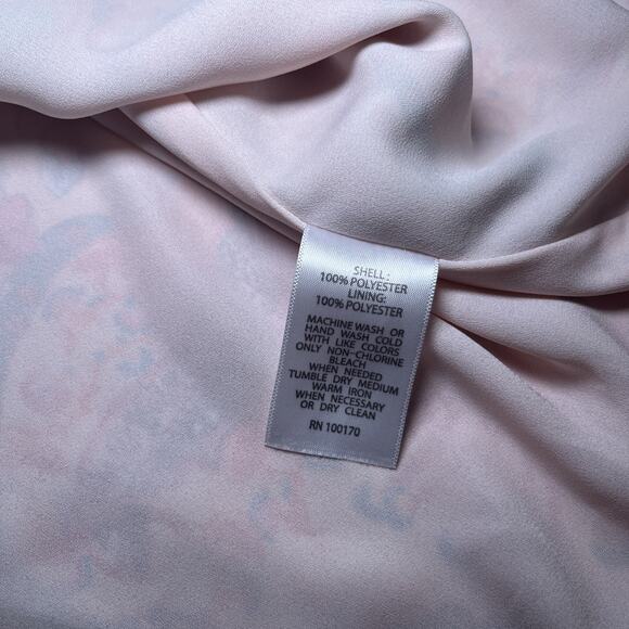 TABITHA WEBB Womens Pink Floral Print Sleeveless Flowy Top V Neck XL Blouse NEW - Picture 7 of 9